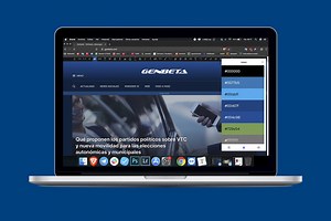 CSS Peeper es una extensión que muestra la fuente, tamaño, código de color y demás datos de los elementos visuales de una web