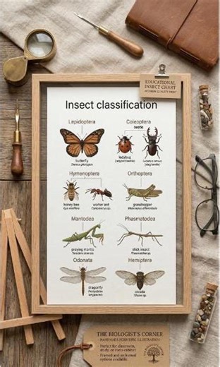 Montessori Insect Classification Chart, Entomology Science Poster (digital Download) - Etsy