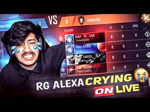 RG ALEXA CRYING 😭 & ANGRY 🤬 ON LIVE 🤣 AFTER LOOSING THIS MATCH 😂