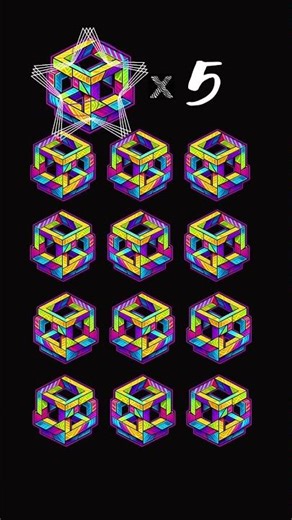 5 Cubes MATCH the Pattern? 🧠Hard Eye Test