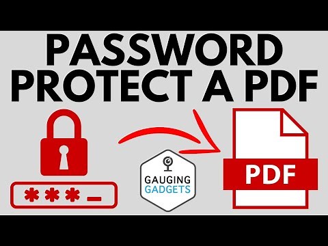 How to Password Protect a PDF