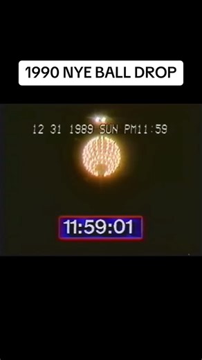 1990 New Years Eve Time Square ball drop #nye | ball drop