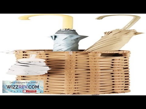 Rattan Umbrella Stand Umbrella Holder for Entryway Hand Woven Umbrella Rack Organizer