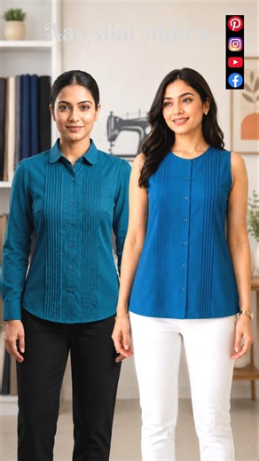Beautiful Pintuck Fashion Designs for Women# shorts#sewinghacks #aaosilaisikhen