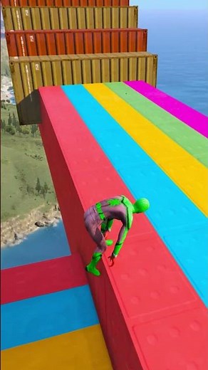 GTA 5 Epic Ragdolls | Spider-Man Jumps/Fails ep. 3252