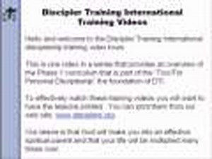 Discipleship Training DTI Lesson 1-10 Abiding Verses