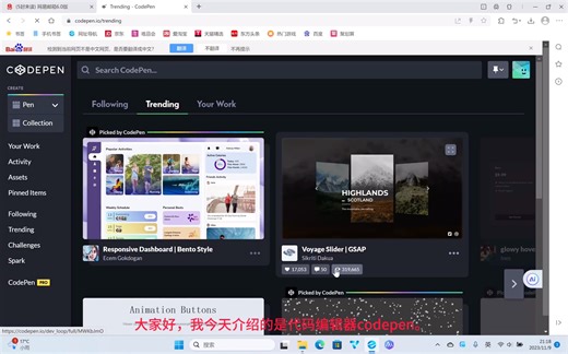 codepen网站使用介绍