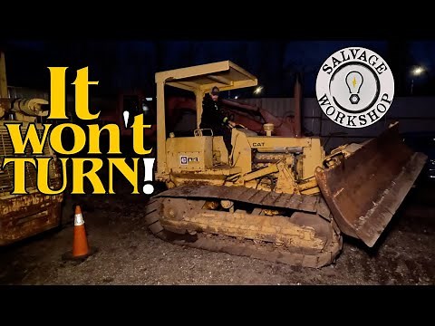 STUCK Clutch on the Baby Bull Dozer... Let's make it TURN! ~ Caterpillar D3 LGP - Part 2