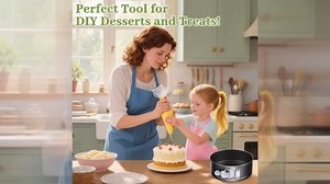 139PCS Springform Cake Pan Set - 4 Non-stick Cheesecake Pans(4/7/9/10-Inch) + Cake Decorating Supplies: Parchment Paper, Pastry Bags and Tips, Icing Scrapers, Cake Cutting Set & More!