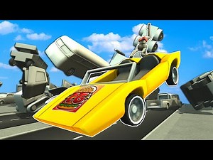 IMPOSSIBLE TRAFFIC Challenge Leads to BIGGEST HIGHWAY CRASH! (Turbo Dismount)