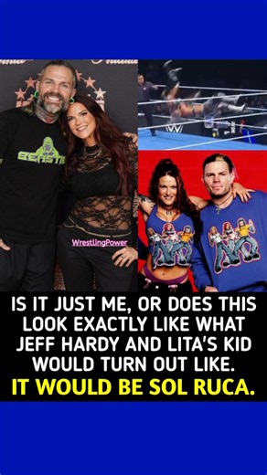 Sol Ruca: Jeff Hardy's Daredevil Moves Meet Lita's High-Flying Style #solruca #jeffhardy #wwe