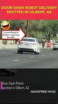 Door-dash robot delivery spotted in Gilbert, AZ #shorts #reels #doordash #robot