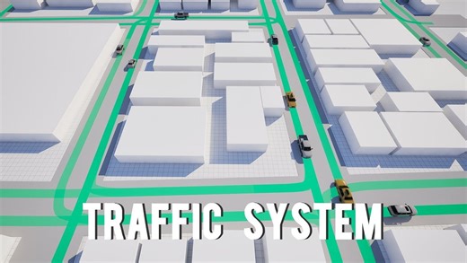 虚幻引擎5.5！AI 生成交通系统车辆教程！17集丨连续更新中。。_哔哩哔哩_bilibili