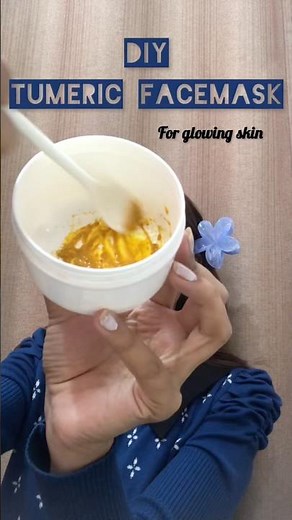 Homemade Tumeric Face Mask💫#haldi #tumericmask