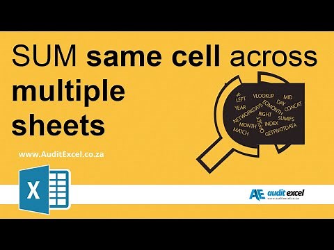 Sum the same cell across multiple sheets (easily) in Excel