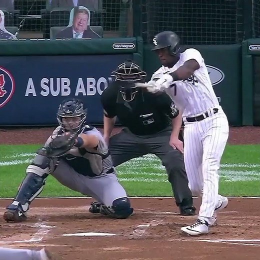 Here's some great video showing Tim Anderson hitting two tough pitches roughly the same height...