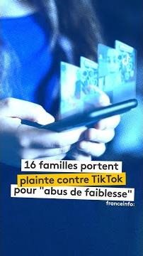 12 parents portent plainte contre TikTok