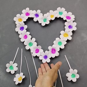 9K views · 89 reactions | easy and simple waste cardboard and paper heart decoration | My Arts & Crafts | Facebook