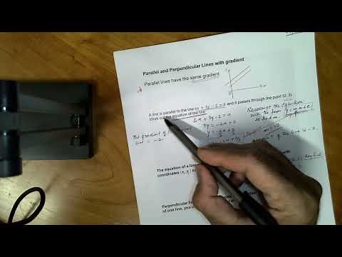 Parallel and Perpendicular Lines with Gradient - AS Level | Rules of the Gradient of Lines.