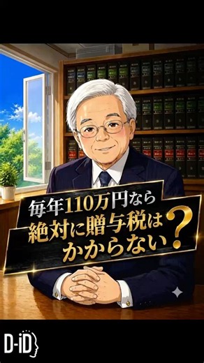 世田谷 相続税相談｜毎年110万円なら贈与税はかからない？意外な落とし穴【税理士が解説】