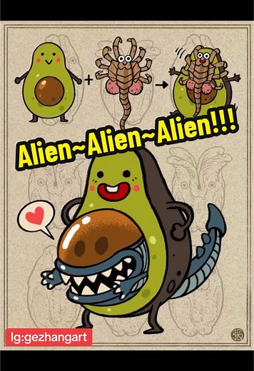 Alien Baby Art: A Unique Drawing Process