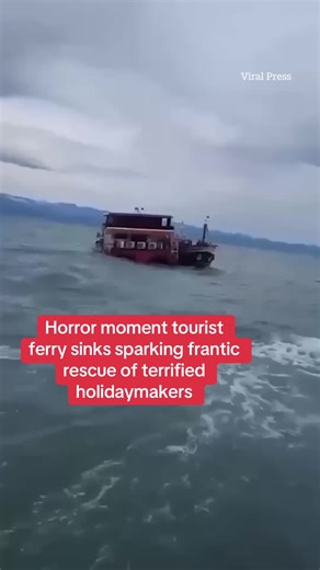 Tourist Ferry Sinks on Holiday Trip, Frantic Rescue Ensues