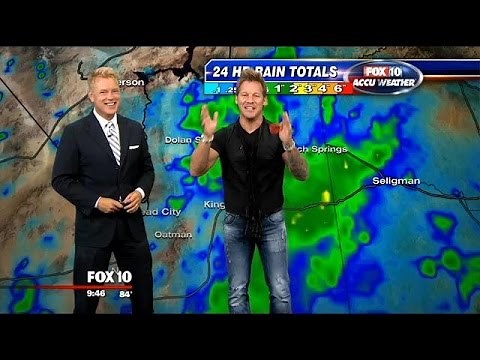 Wrestler Chris Jericho takes over FOX 10's weather
