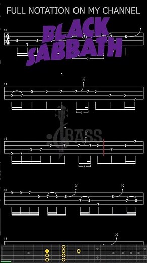 N.I.B. 𝄢 #blacksabbath #chamisbass