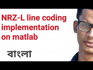 NRZ-L line coding technique in matlab bangla#matlab
