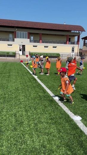U-6 Soccer Relay Race: Coordination and Technique Training
