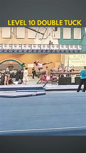 State Gymnastics Meet: Level 10 Double Tuck! 🌪️ #gkelite #gymnasticslife #gymdogs