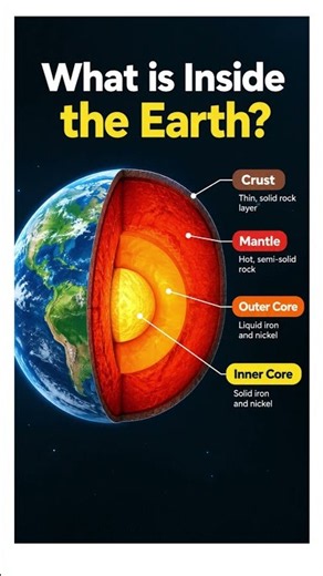 🌍 What Is Inside the Earth? | Earth's 4 Layers Explained