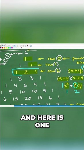 Unlock Binomial Expansion with Pascal's Triangle! #math #maths #algebra #binomialexpansion