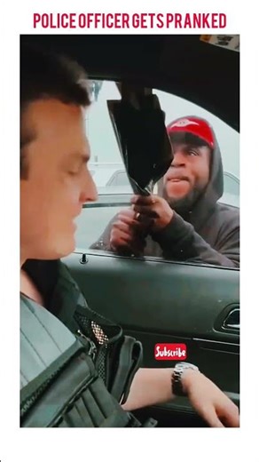 Police Officer gets PRANKED! 😂 #shorts #prank