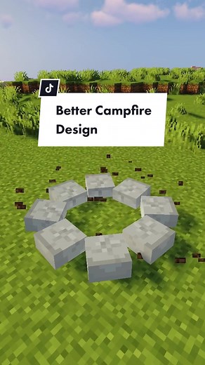 Minecraft: Better CAMPFIRE Design!🔥🤩 #minecraft #minecraftbuilds #minecraftbuilding #minecrafttutorial