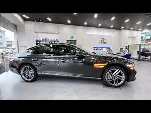 제네시스 G80 2.5T 마칼루 그레이 외관 및 내부 살펴보기 I G80 2.5T AWD Exterior & Interior First Look (4K)