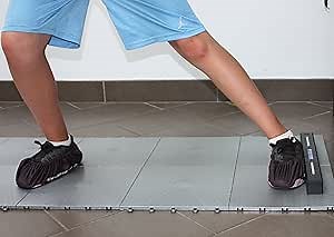 Hockey Revolution Adjustable Length Training Tiles - My Slide Board with Free Booties Included