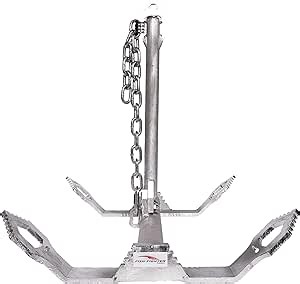 Boat Anchor - 40LB | Galvanized Breakaway River Boat Anchor
