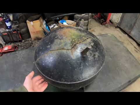 Cast Iron pot welding stitch repair