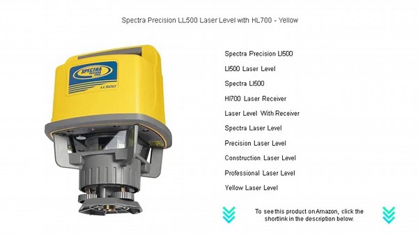 Spectra Precision LL500 Laser Level with HL700 - Yellow
