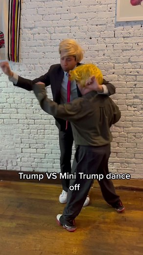 Trump vs Mini Trump Dance Off - Hilarious Impersonation Battle