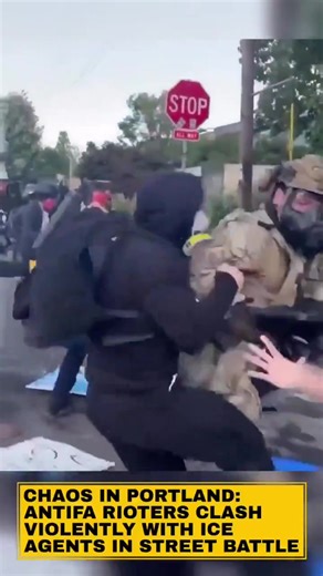 34K views · 1.2K reactions | Chaos Erupts in Portland: Antifa vs. ICE in a Street Battle That Shook the City!  Tear gas, flashbangs, and barricades turned downtown into a war zone. Authorities made multiple arrests as tensions exploded. Watch the intense footage and share your thoughts!  #PortlandProtests #Antifa #ICE #StreetBattle | Real News | Facebook