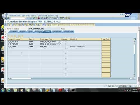 SAP BW-Generic Extraction with Function Module Cursor