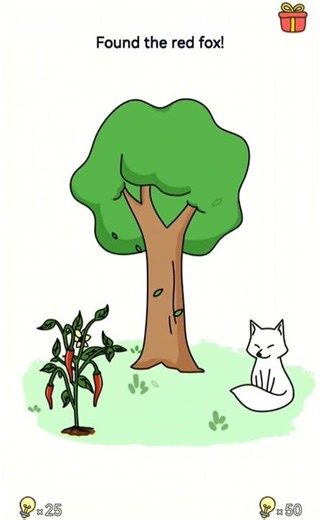 brain out level 48 and found the red fox 🦊?