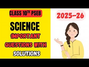 Class 10th PSEB Science Important question answer 2025-26✅ | Target 90+ 🎯📚 #pseb