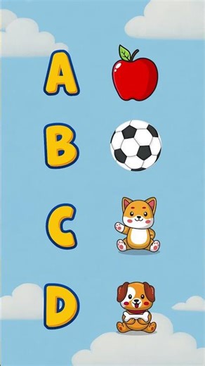 ABC Song A–H 🍎 | Kids Learning #Shorts
