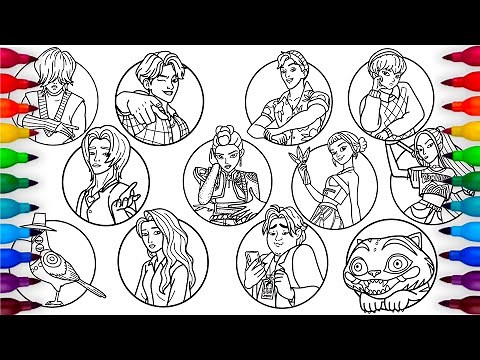 KPop Demon Hunters Coloring Pages / How To Color All Characters Kpop Demon Hunters / NCS Music