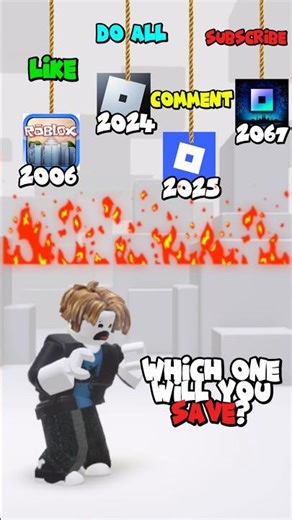 Which one will you keep?😱 Old vs New Vs Future 2067 Roblox Logo🥰