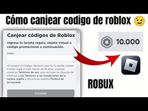 COMO CANJEAR UN CODIGO DE ROBLOX POR ROBUX ACTUALIZADO