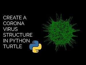 Corona Virus structure in Python | Python Turtle Tutorials | Code Problem